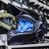 Шлем кроссовый ROCKOT RM-217 Dark GL (черн глянц, XXL)