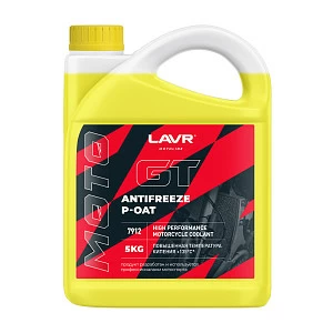 Охлаждающая жидкость для мотоциклов Antifreeze P-OAT GT LAVR MOTOLINE, 5 кг