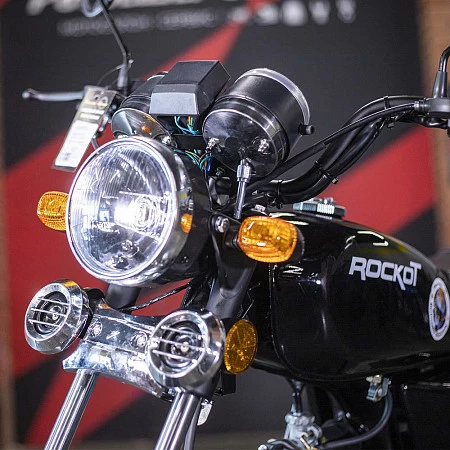 >!< Мопед ROCKOT ALPHA CLASSIC (черный глянцевый)