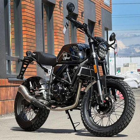 Мотоцикл дорожный ROCKOT SCRAMBLER (черный глянцевый)