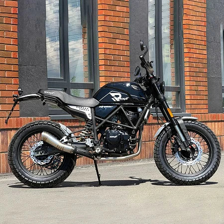 Мотоцикл дорожный ROCKOT SCRAMBLER (черный глянцевый)